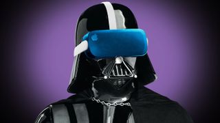 Darth Vader wearing conceptualized Apple VR