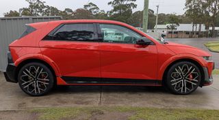 The Hyundai Ioniq 5 N side profile