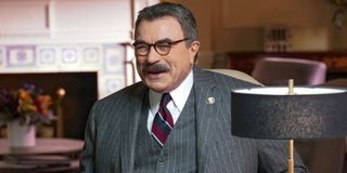 Tom Selleck laughing as Frank Reagan in Blue Bloods Season 10 CBS