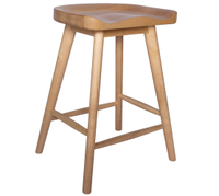 Rivet counter height birch kitchen bar stool from Amazon