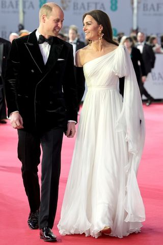 Kate and William at the 2023 BAFTA awards.