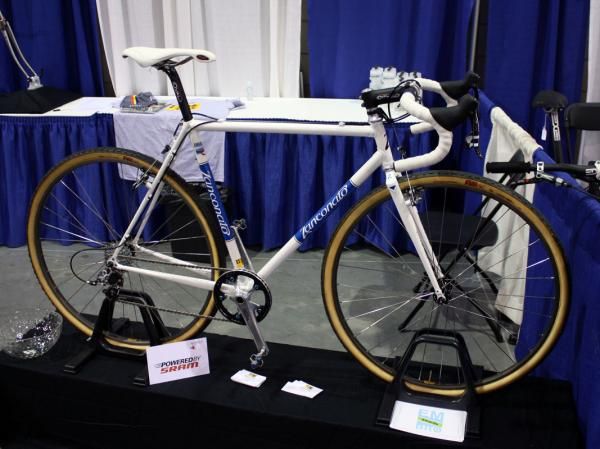 Zanconato brought this white 'cross racer to NAHBS.