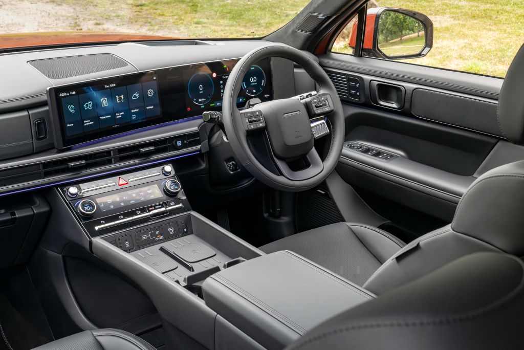 Up front in the Hyundai Santa Fe