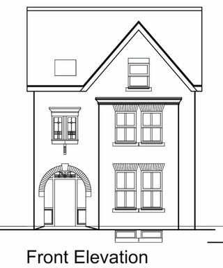 Proposals for a house's front elevation