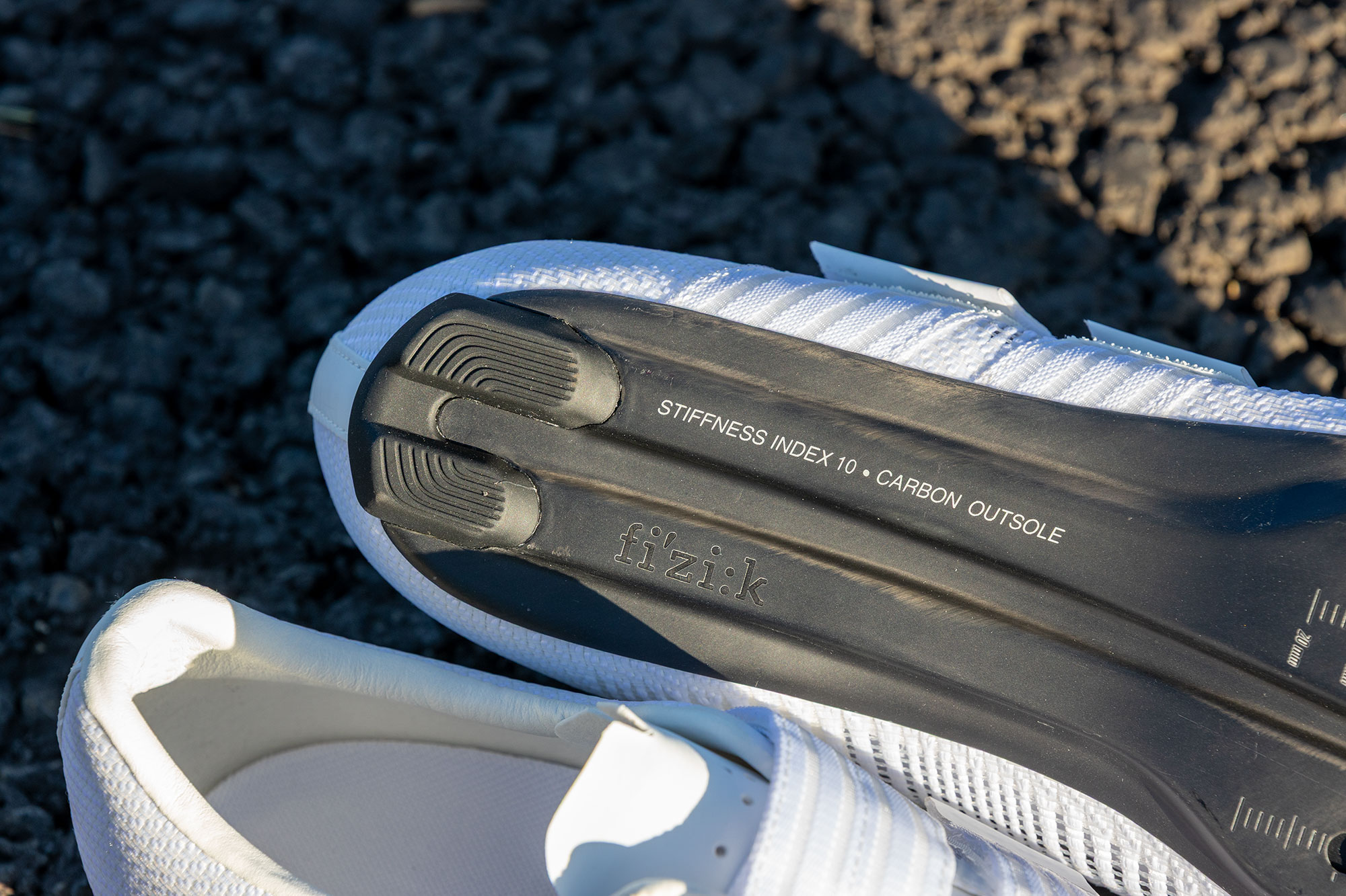 Fizik Powerstrap Aeroweave shoe heel with rubber treads