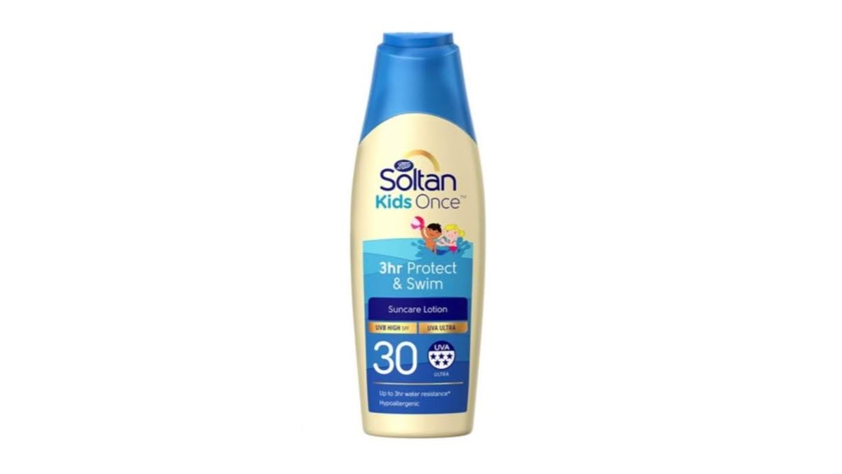 Soltan Once Kids 3hr Protect & Swim Lotion SPF30