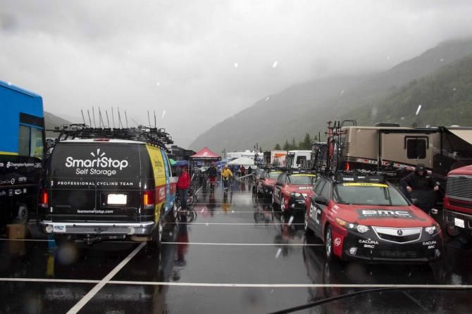 It was a wet time trial in Vali