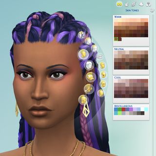 The Sims 4 custom skin colors