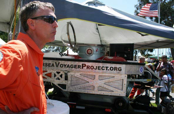 an undersea voyager at maker faire on may 18, 2013.