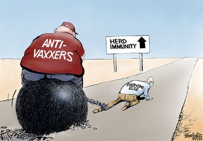5 scathingly funny cartoons about anti-vaxxers jeopardizing herd