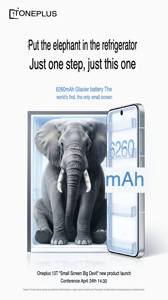 OnePlus 13T battery teaser