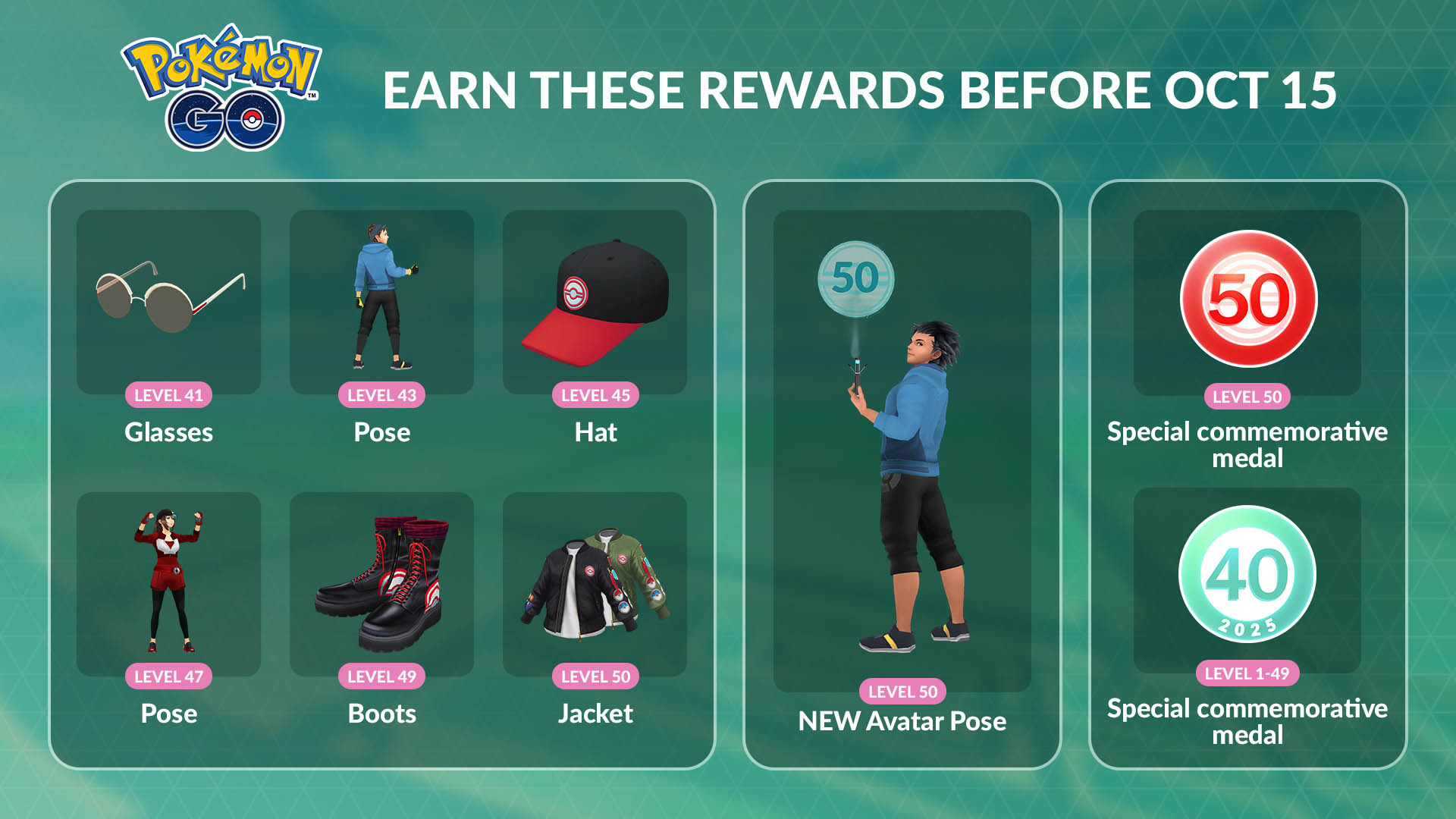 Pokemon Go rewards images.