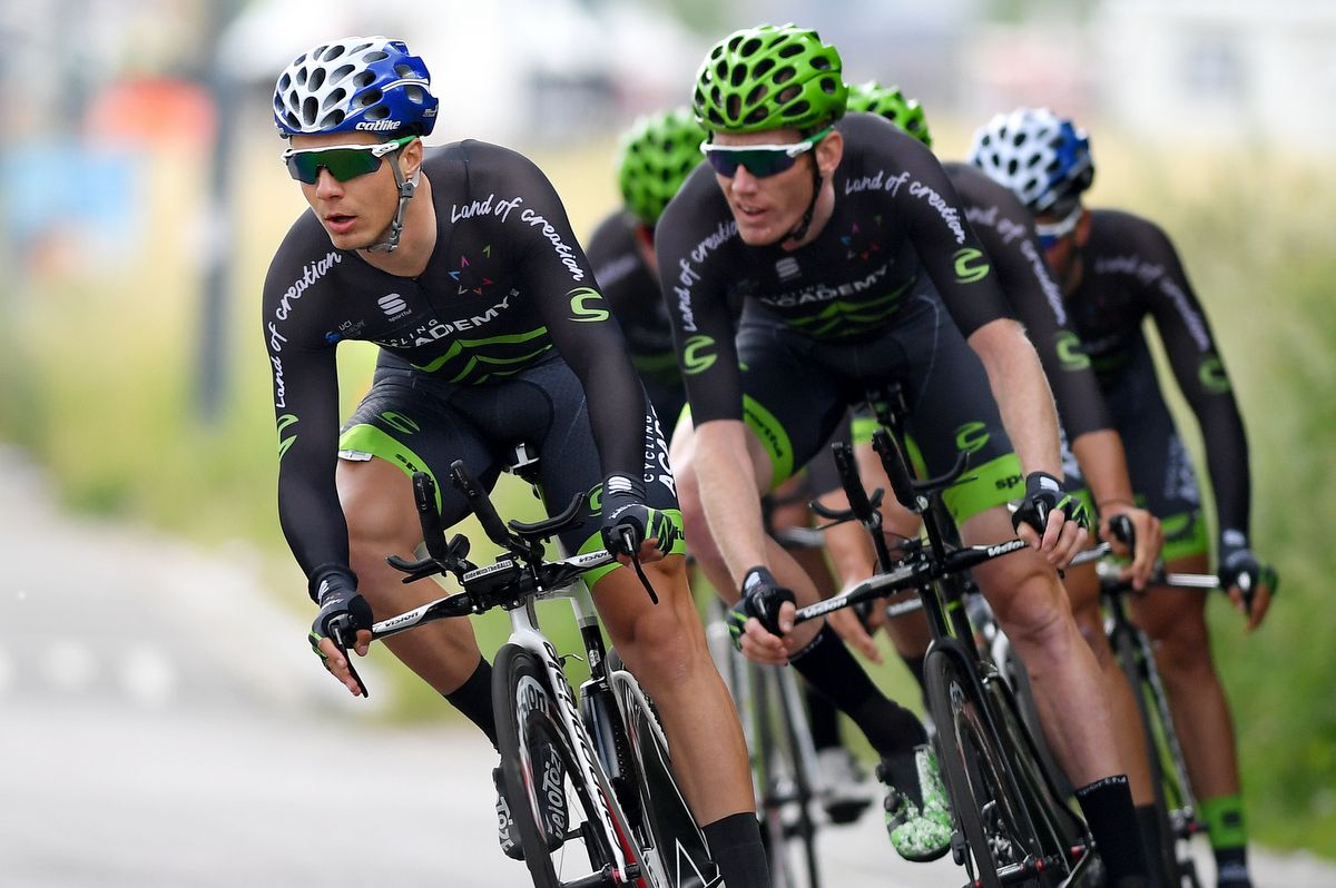 Mihkel R&auml;im leading the Cycling Academy squad