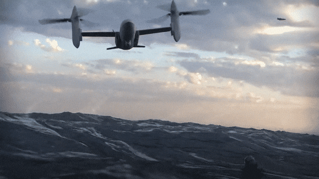 An CGI of the Sprint X-76 HSVTOL aircraft in action