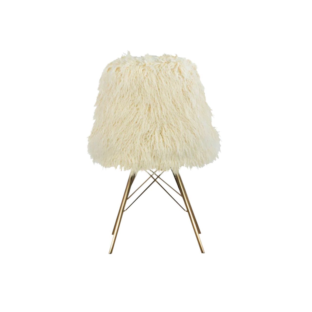 Kursi beraksen bulu imitasi