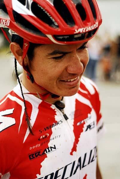 A Specialized rider after stage 2.