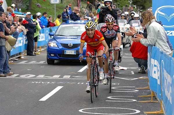 Garate keeps pushing during the closing stages of today's mega slog