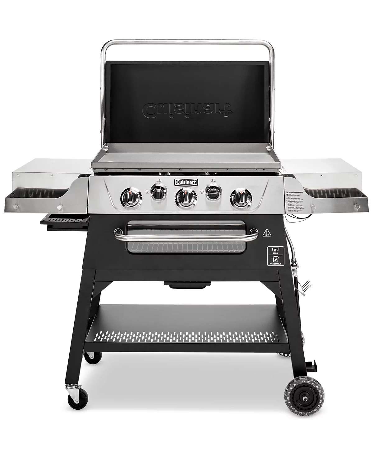 3-Burner Outdoor Propane Griddler With Broiler