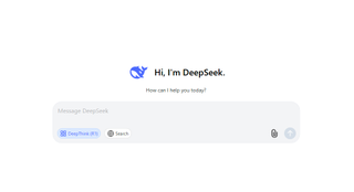 DeepSeek working in a web browser.