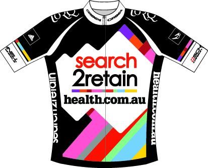 The all-new colourful kit for search2retain powered by health.com.au replaces the red, white and black scheme.