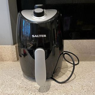 a Salter air fryer on a kitchen worktop