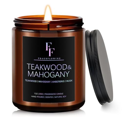 Teakwood & Mahogany Soy Wax Candle