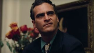 A snide Joaquin Phoenix in The Master