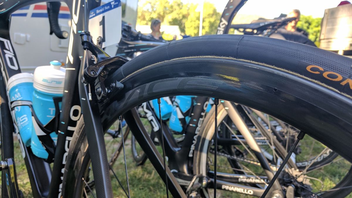 A closer look at the rear wheel
