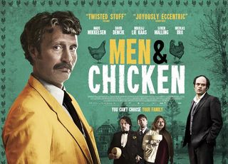 Men & Chicken Mads Mikkelsen quad poster