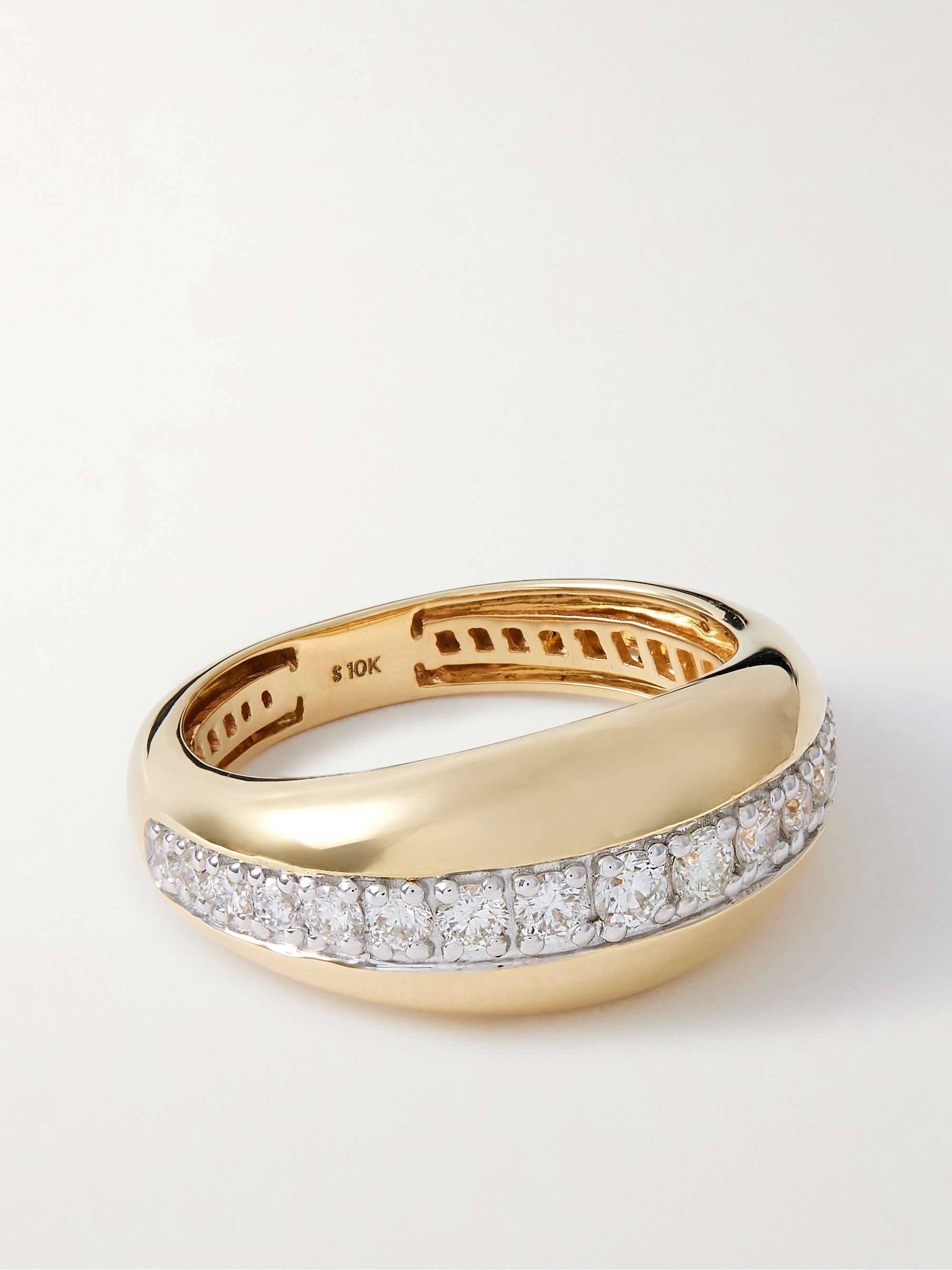 Pistachio 10-Karat Gold Diamond Ring