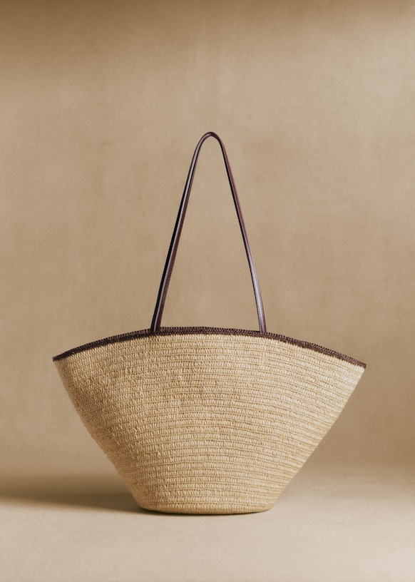 Maia Basket - Natural Choco Raffia - Raffia - S&amp;eacute;zane