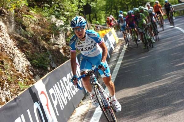 Domenico Pozzovivo (Colnago-CSF Inox) was in a race of his own.