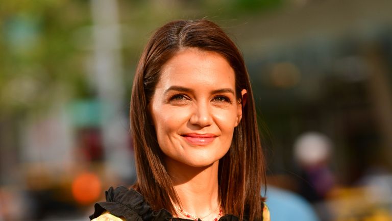 new york, ny may 20 katie holmes arrives to the american ballet theatre 2019 spring gala at the metropolitan opera house on may 20, 2019 in new york city photo by james devaneygc images