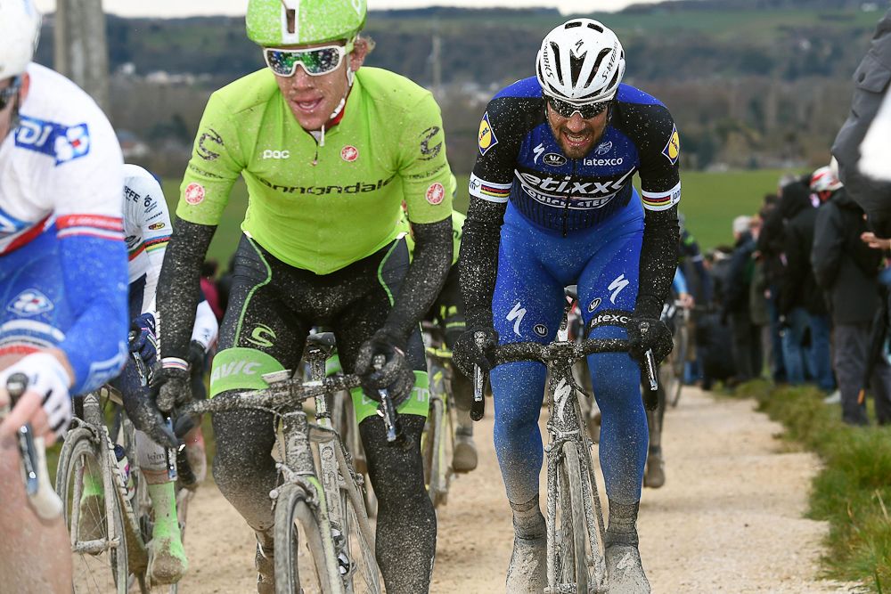 Tom Boonen in action during stage 1 at Paris-Nice.