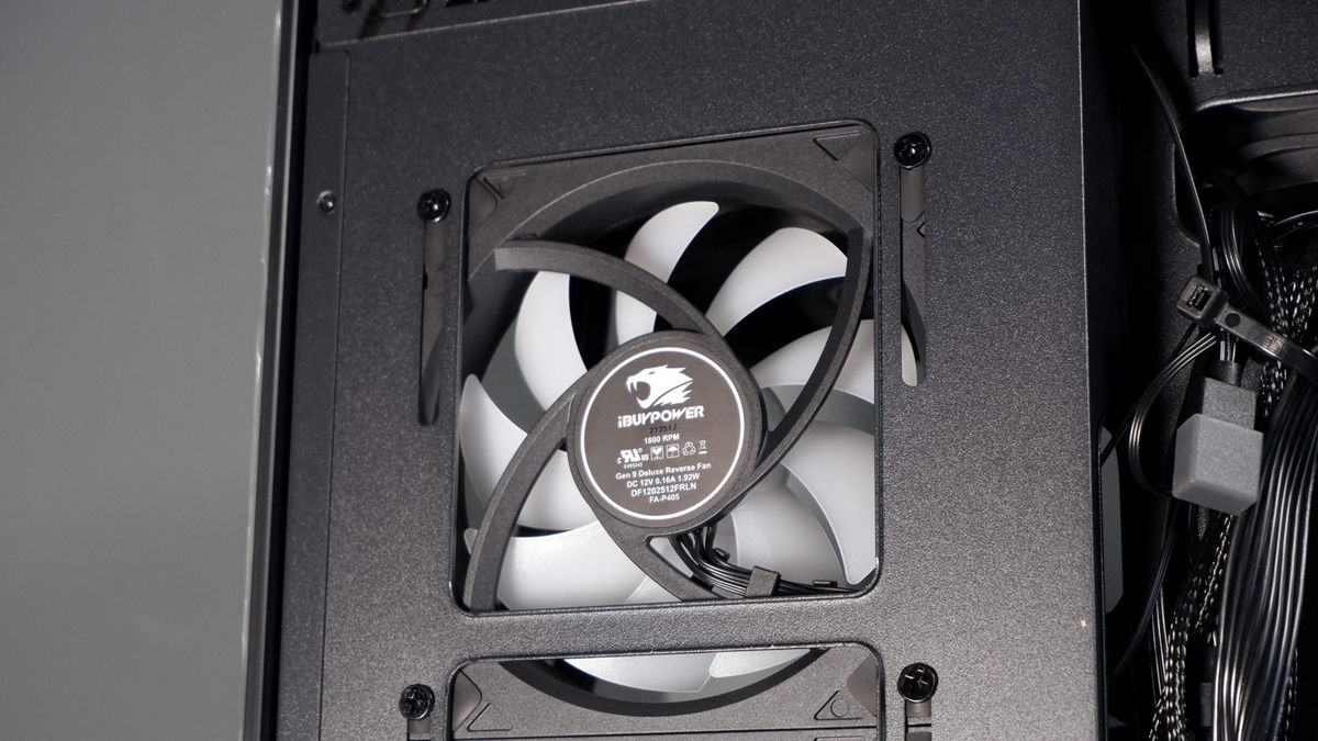 iBuyPower RDY Element 9 Pro R07 on a desk during the set-up process.