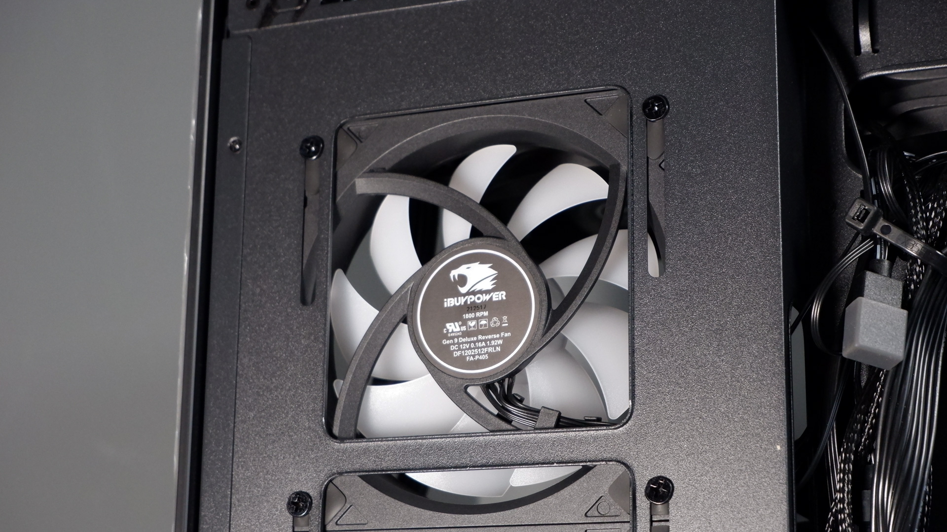 iBuyPower RDY Element 9 Pro R07 on a desk during the set-up process.