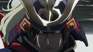 Genichiro from Sekiro: Shadows Die Twice stares viciously through his helm in the new anime, Sekiro: No Defeat.