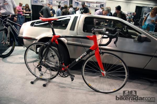 Italian framebuilder Sarto was making a big push at NAHBS with a small army of bikes - and yes, a real DeLorean.