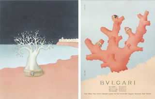 Bulgari was famed for its graphic magazine advertisements in the 1980s