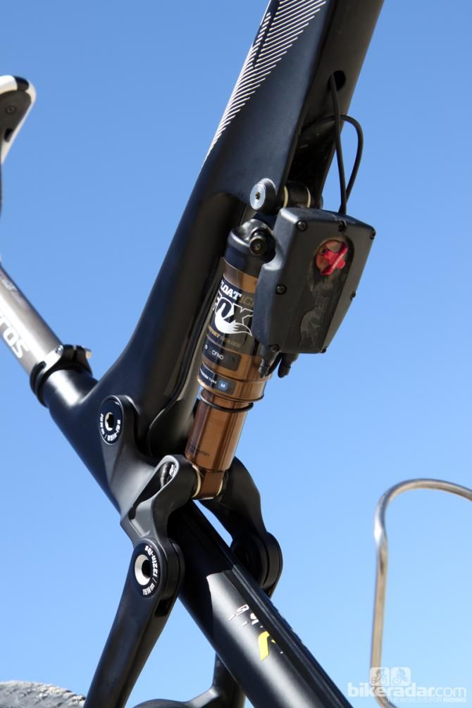 Fox's new iCD rear shock and fork are equipped with electronically controlled dampers for near-instant valving changes.