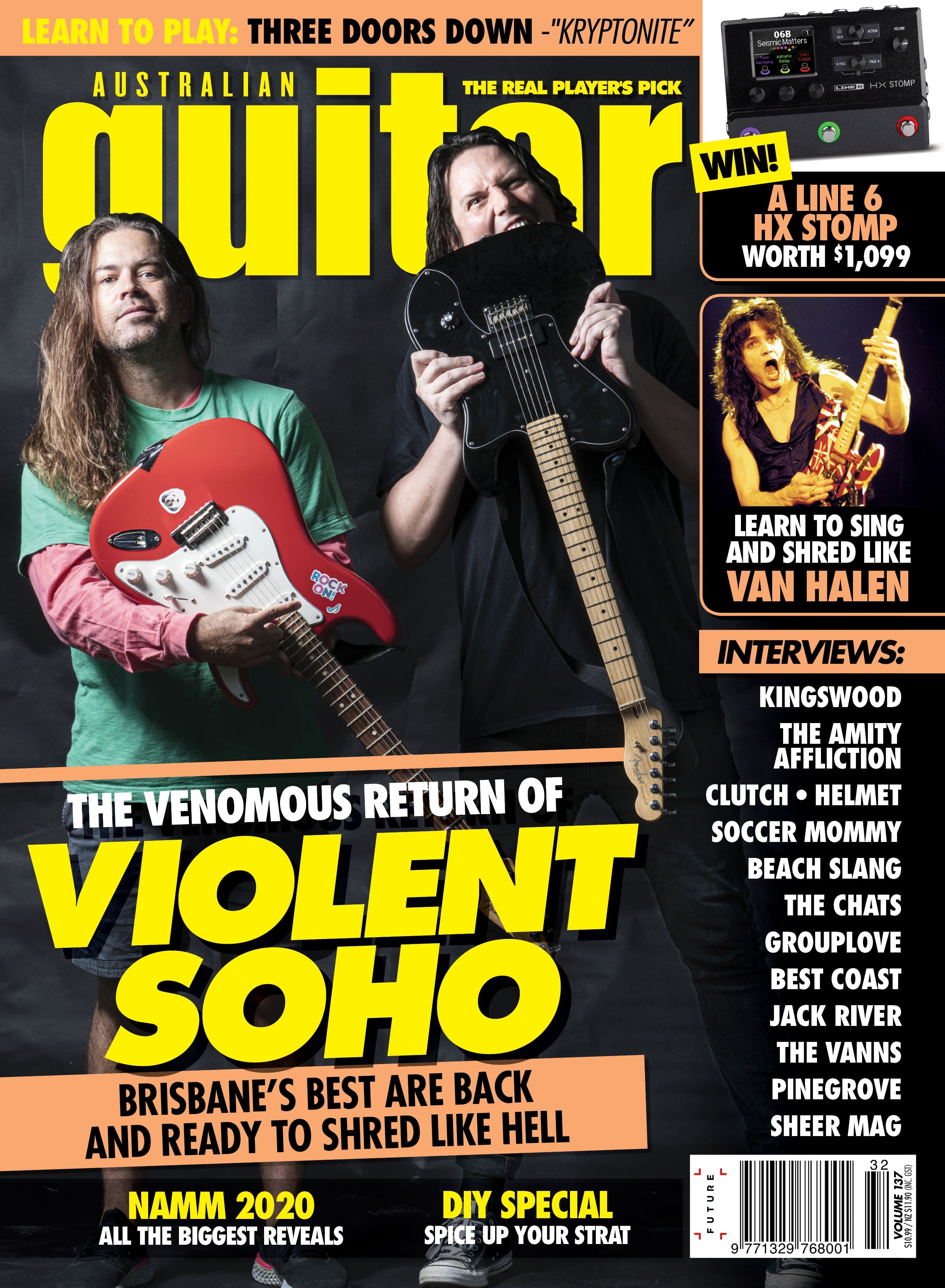 Violent Soho Graces The Cover Of Australian Guitar Issue 137 Out Today Guitar World