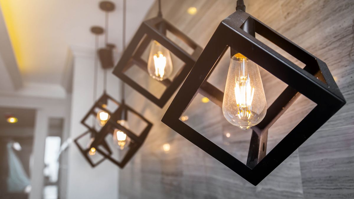 Three light ceiling pendants