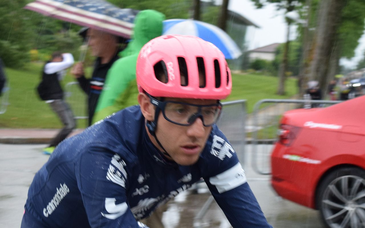 Michael Woods (EF Education First) wears POC's Do Blade sunglasses