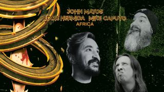 The thumbnail for John Matos, Eddie Hermida and Mike Caputo's deathcore cover of Africa by Toto