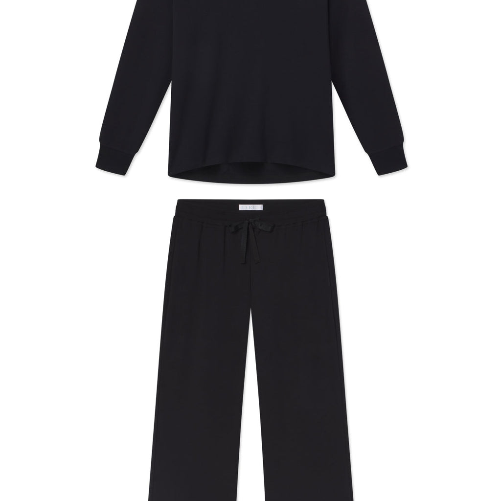 Relax Pants Set in Black &amp;mdash; Xxs