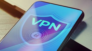 A VPN running on a mobile device