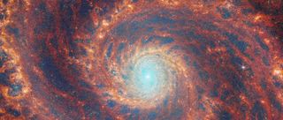 Image of M51 galaxy by James Webb Telescope
