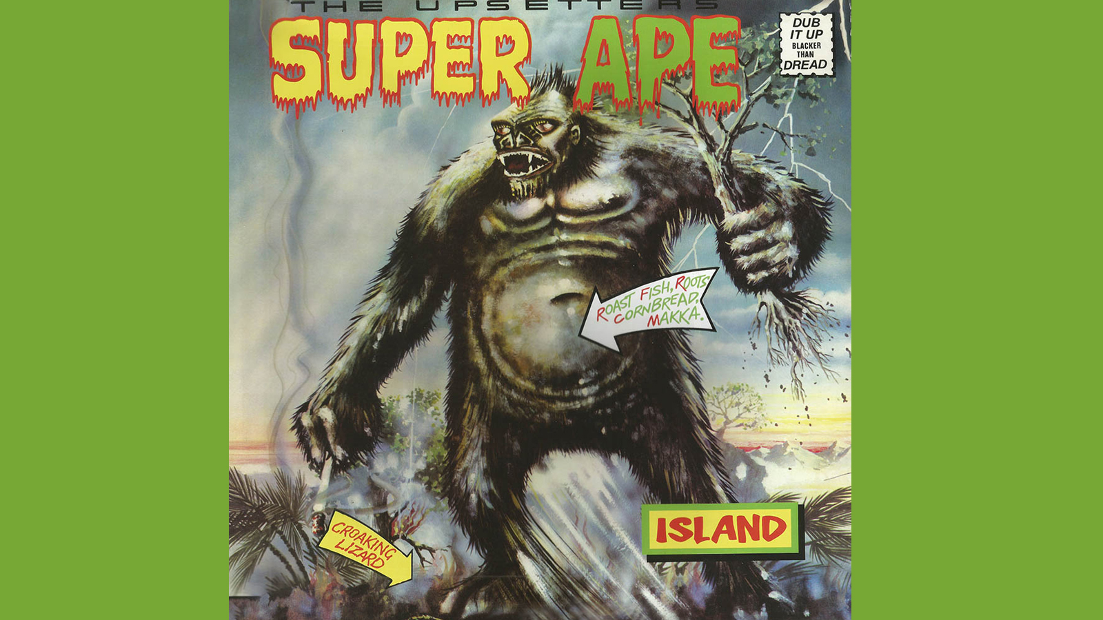 the cover art for the upsetter's super ape