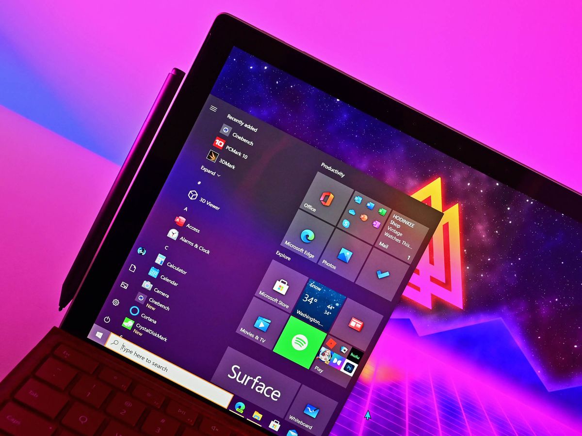 Surface Pro 7 2021 Screen