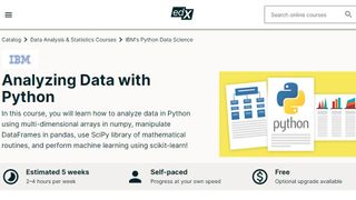 Website screenshot for edX